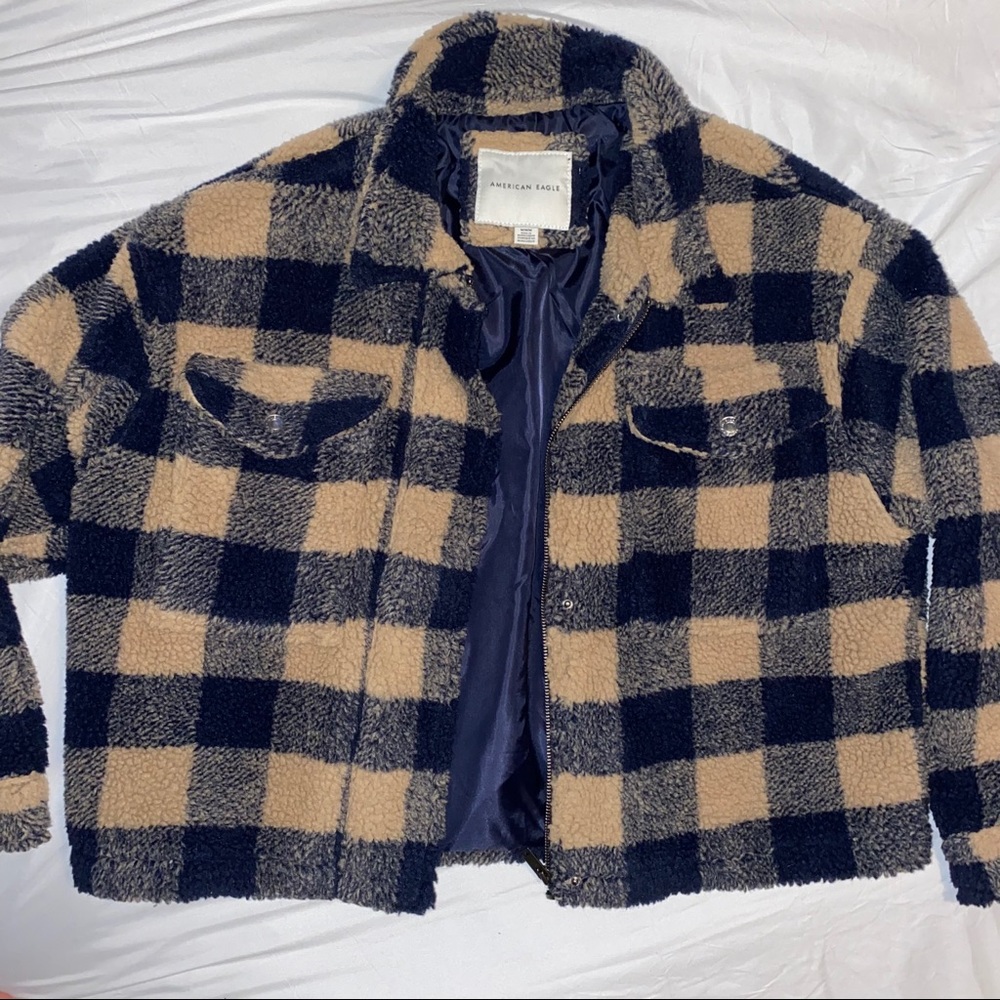 PLAID TEDDY AMERICAN EAGLE // BRAND NEW